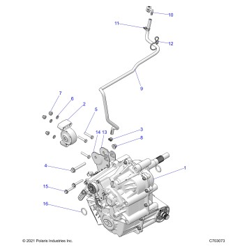 DRIVE TRAIN, MAIN GEARCASE MOUNTING - Z25NEE99A4/B4/A5/B5 (C703073)