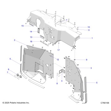BODY, DASH AND FRONT PANELS - Z26RRL2KAL (C760106)