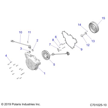 ENGINE, STATOR and COVER - Z22ASA87A2(C701025-10)