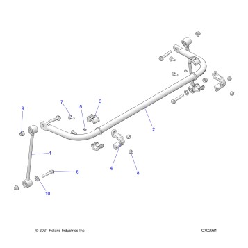 SUSPENSION, REAR STABILIZER BAR - Z23G4C92AL/BL (C702981)