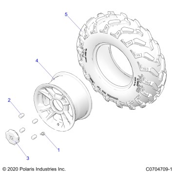 WHEELS, FRONT - Z23A5P87A5/K87A4(CC0704709-1)