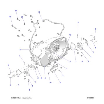 DRIVE TRAIN, GEARCASE, MAIN, MOUNTING - Z24RMD2KAH/AL/BH/BL (C703398)