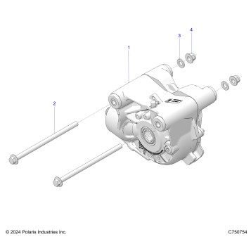 DRIVE TRAIN, FRONT GEARCASE MOUNTING - Z25XPD92A/92B (C750754)