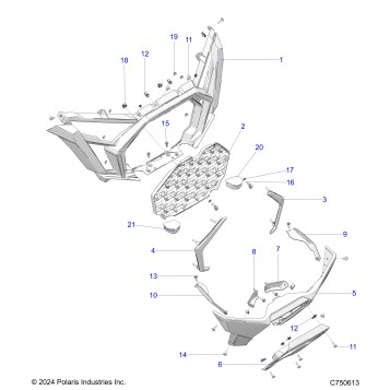 BODY, FRONT BUMPER - Z25SPE92A4/B4 (C750613)