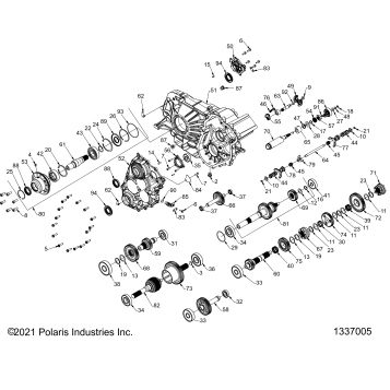 DRIVE TRAIN, GEARCASE, MAIN, INTERNALS - Z23RMK2KAJ/BJ (1337005)