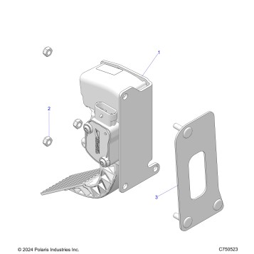 ENGINE, THROTTLE PEDAL - Z25NMB99A4/B4 (C750523)
