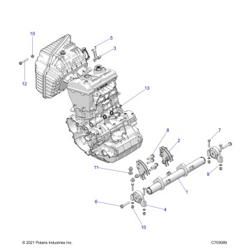 ENGINE, MOUNTING & LONG BLOCK - Z25NEE99A4/B4/A5/B5 (C703089)