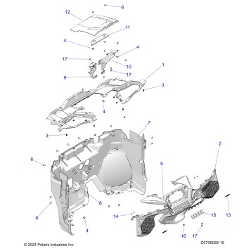BODY, DASH - Z25NMB99A4/B4 (C0705025-15)