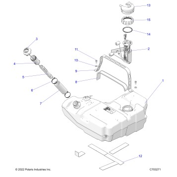 FUEL SYSTEM, FUEL TANK - Z23RMU2KAN/BN (C703271)