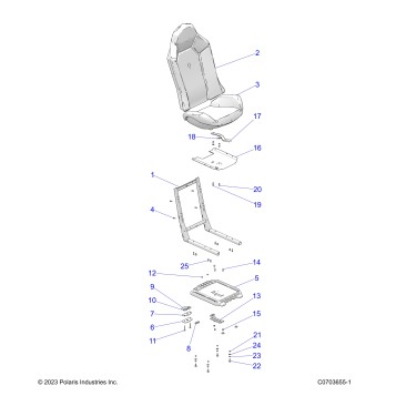 BODY, SEAT ASM. AND SLIDER - Z26ASF99A6 (C0703655-1)