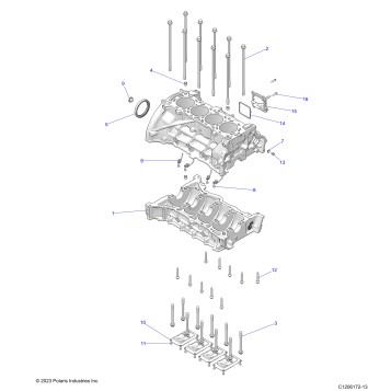 ENGINE, CYLINDER BLOCK - Z24RGC2KAH/BH (C1206172-13)
