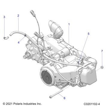 ENGINE, ENGINE and TRANSMISSION MOUNTING - Z23HCB18A2/B2 (C0201102-4)