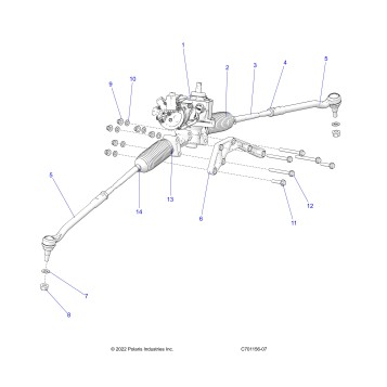 STEERING, GEAR BOX W/EPS AND RELATED - Z23RML2KAJ/BJ/AK/BK (C701156-04)