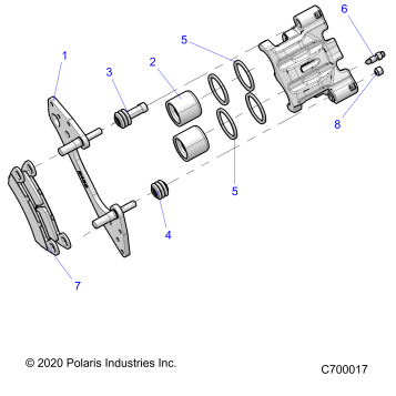 BRAKES, FRONT CALIPER - Z22NAE99AJ/AN/BJ/BN (C700017)