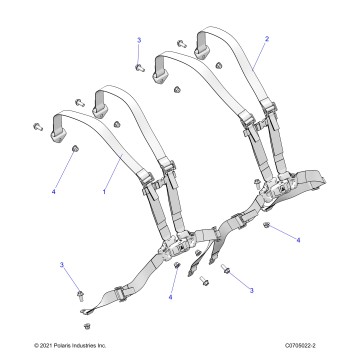 BODY, SEAT BELT MOUNTING REAR - Z24NMF99AR/AM/BR/BM (C0705022-2)