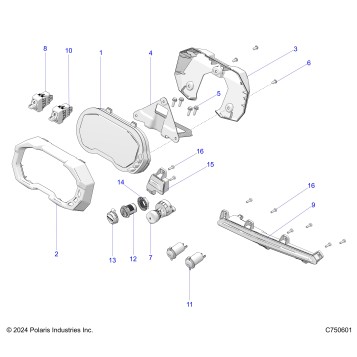 ELECTRICAL, DASH INSTRUMENTS AND CONTROLS -  Z25SPD92AA/AF/AL/BA/BL/BF (C750601)