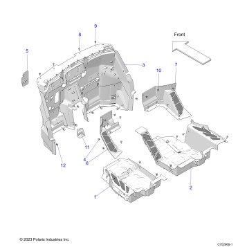 BODY, FLOOR PANELS - Z24G4D92AN/BN/AZ/BZ (C702966-1)
