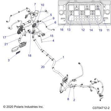ELECTRICAL, WIRE HARNESS - Z23ASA87A2 (C0704712-2)