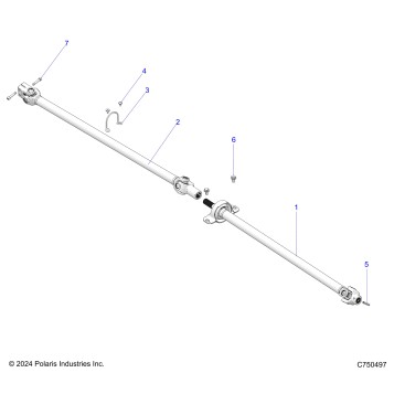 DRIVE TRAIN, PROP SHAFTS - Z25SPE92A4/B4 (C750497)