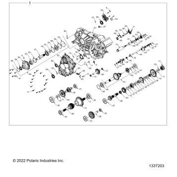 DRIVE TRAIN, GEARCASE, MAIN, INTERNALS - Z23RGD2KAJ/AK/BJ/BK (NEEDS NEW IMAGE)