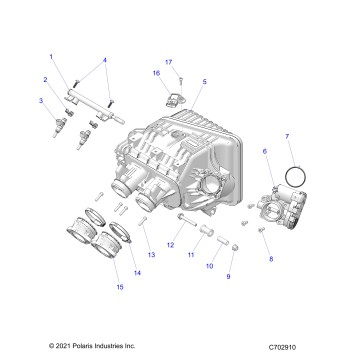 ENGINE, INTAKE MANIFOLD, THROTTLE BODY, FUEL RAIL - Z26NMX99A4/A6 (C702910)