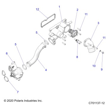 ENGINE, WATERPUMP AND RELATED - Z23RML2KAJ/BJ/AK/BK (C701137-12)