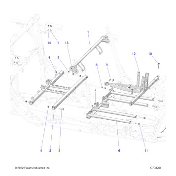 CHASSIS, SEAT AND CENTER CONSOLE MOUNTING - Z23RMU2KAN/BN (C703264)