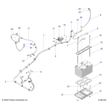 ELECTRICAL, BATTERY AND CABLES - Z26RRL2KAL (C760102)