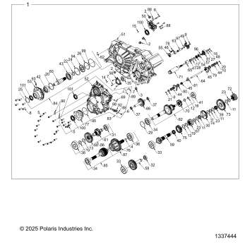 DRIVE TRAIN, GEARCASE INTERNALS, MAIN - Z26RRL2KAL (1337444)