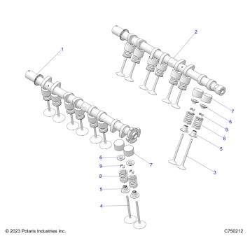 ENGINE, VALVES - Z26RPK2KAR/BR/AV/BV/AC/BC/AJ/BJ (C7502121)