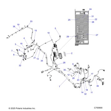 ELECTRICAL, WIRE HARNESS   - Z26NEY99A4/B4/A6/B6 (C750900)