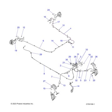 BRAKES, BRAKE LINES AND MASTER CYLINDER - Z26NMX99A4/A6 (C703109)