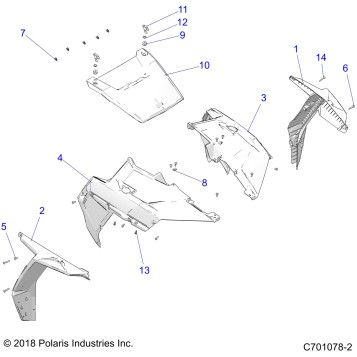 BODY, HOOD AND FRONT BODY WORK - Z20ASE99AH/LH/BH (C701078-2)