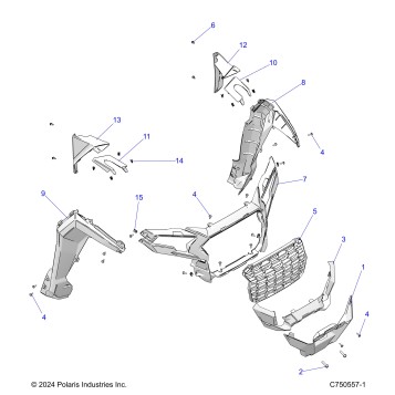 BODY, FRONT FACIA, GRILLE, AND FLARES - Z25NEE99A4/B4/A5/B5 (C750557-1)