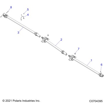 DRIVE TRAIN, PROP SHAFT - Z23G4C92AL/BL (C0704395)