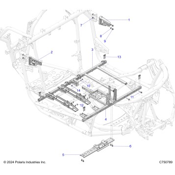 CHASSIS, MOUNTING AND BRACKETS - Z25XPD92A/92B (C750789)