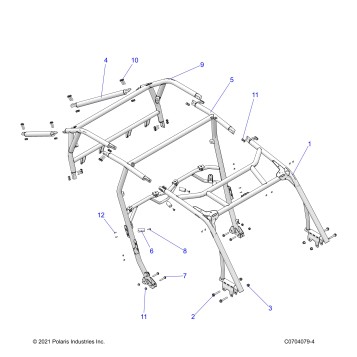 CHASSIS, CAB FRAME - Z26NMT99A4/B4/A6 (C0704079-4)