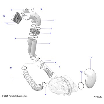 DRIVE TRAIN, CLUTCH COVER DUCTING - Z26RRL2KAL (C760089)