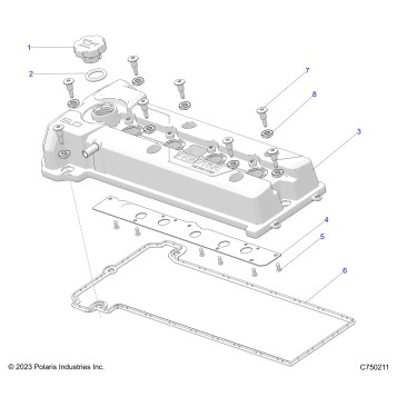 ENGINE, VALVE COVER - Z26RPK2KAR/BR/AV/BV/AC/BC/AJ/BJ (C750211)
