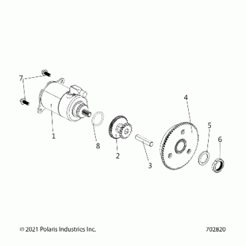 ENGINE, STARTER MOTOR - Z26HCA18A4/A7/B4/B7 (702820)