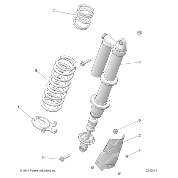 SUSPENSION, REAR SHOCK MOUNTING, STANDARD/PREMIUM - Z23GAD92A/92B (C703013)
