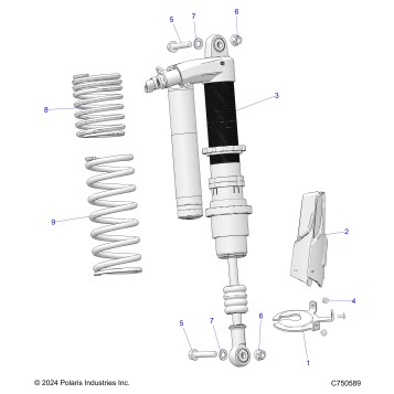 SUSPENSION, REAR SHOCK & MOUNTING - Z26S4P92BL (C750589)