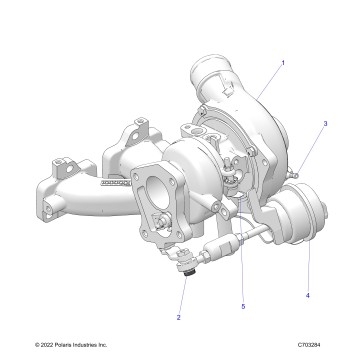 ENGINE, TURBO CHARGER - Z23R4D92AK/AS/BK/BS (C703284)