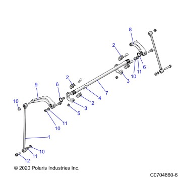 SUSPENSION, REAR STABILIZER BAR - Z23RML2KAJ/BJ/AK/BK (C0704860-3)