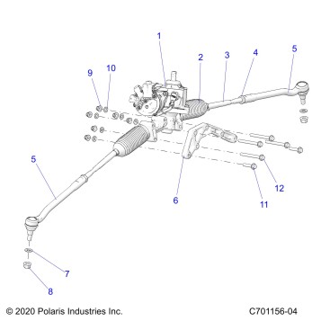 STEERING, GEAR BOX W/EPS AND RELATED - Z23RMU2KAN/BN (C701156-04)