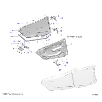 BODY, DOORS, FRONT - Z26X4D92AH/BH/AN/BN (C750895)