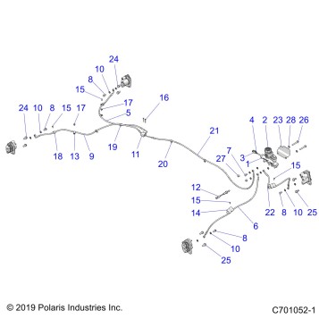 BRAKES, BRAKE LINES and MASTER CYLINDER - Z20CHA57A2/E57AM (C701052-1)