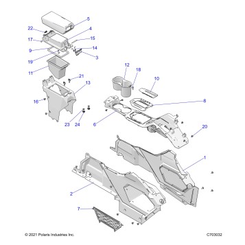 BODY, CENTER CONSOLE - Z22MAE92AJ/BJ/AD/BD/AG/BG (C703032)