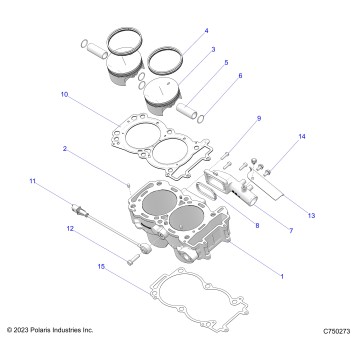 ENGINE, CYLINDER AND PISTON - Z25XPD92A/92B (C750273)