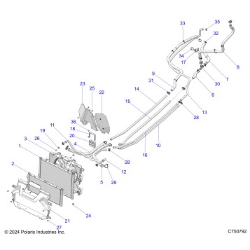 ENGINE, COOLING - Z25XPD92A/92B (C75792)